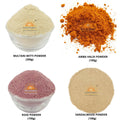 Magical Skin Care Pack - Combo of Multani Mitti, Rose Powder, Amba Haldi Powder, Sandalwood 500g