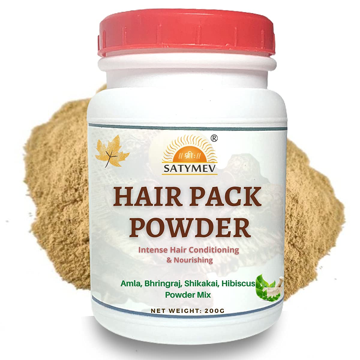 Hair Pack Powder Jar 200g